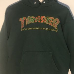 green thrasher hoodie w/o strings